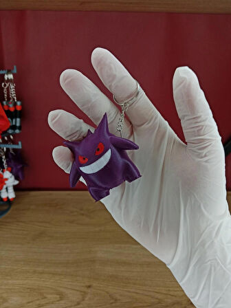 3D Üretim Gengar Anahtarlık – Çoklu Model Seçeneği ile Hediyelik Ürün
