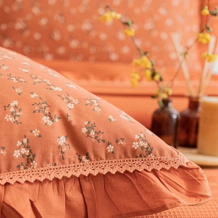 Schafer Home Chance Çift Kişilik Pike Takımı 4 Parça-Kiremit