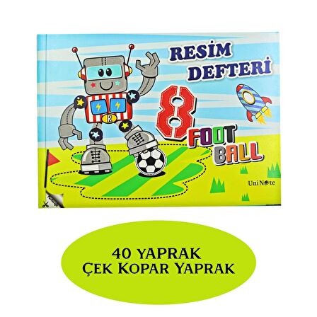 Çınar Uninote Resim Defteri Dikişli Küçük Boy A5 40 Yaprak 3 Adet 