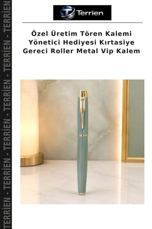 Özel Üretim Tören Kalemi Yönetici Hediyesi Kırtasiye Gereci Roller Metal Vip Kalem