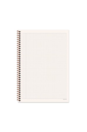 KARELİ 16x22 CM 80 YAPRAK PLASTİK KAPAK TELLİ DEFTER KREM RENK 60 GR HAFİF KAĞIT