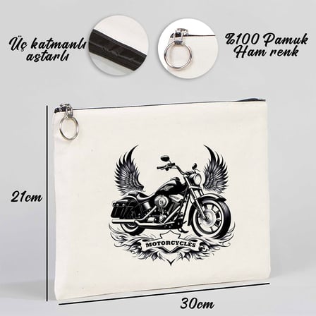 TATTOO TABLET/PORTFÖY ÇANTA - ASTARLI 30x21 cm BEYAZ - No.05
