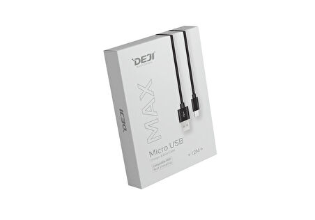 Deji Oppo Micro USB Şarj ve Data Kablosu Örgülü Siyah 1.2M