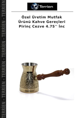 Özel Üretim Mutfak Ürünü Kahve Gereçleri Pirinç Cezve 4.75'' İnc