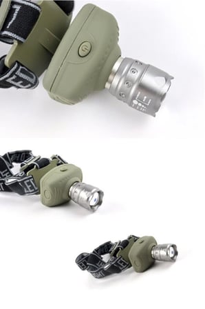 Premium Single Sword Power Head Lamp - Pilli Kafa Lambası Seyahat Aleti Pratik Lamba Gece Yürüyüşü