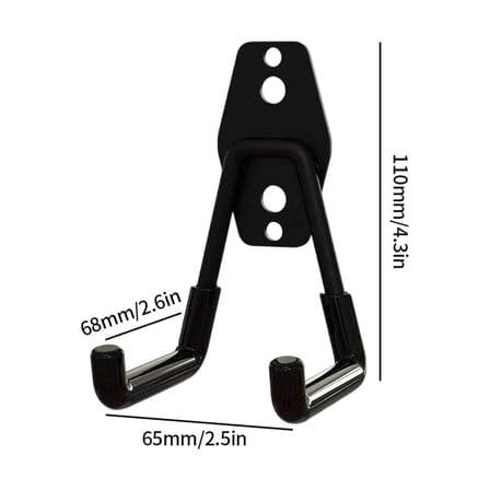 Microcase Çok Amaçlı  PVC Kaplamalı Kaymaz Metal Askılık Ağır Yük Askısı Depo Garaj Bahçe - AL5913 3 ADET