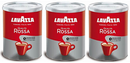 Qualità Rossa Filtre Kahve Teneke Kutu (250gr) x3