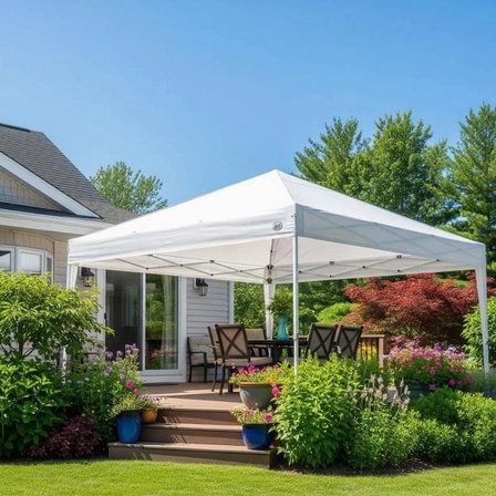 Zeycamping kalın 50cm profil 3x3 Otamatik Bahçe Kamp Şantiye Taziye Kamelya Çadır ( krem Renk )