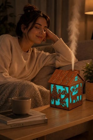 Premium Hava Nemlendiricisi Buhar Makinesi 240 ML H14 Masaüstü Ürün Modern Cihaz Salon Dekoru