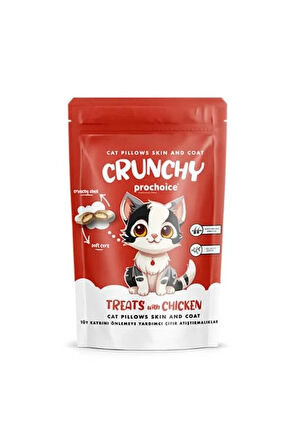 Pro Choice Crunchy Skin&coat Tüy Kaybını Önlemeye Yardımcı Tavuklu Kedi Ödül Maması 60 gr