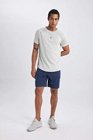 DeFactoFit Slim Fit Dar Kesim Sporcu Kısa Paça Şort B4737AX24SPNV201