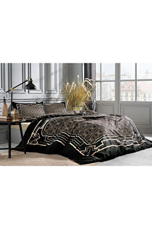 Özdilek Art Deco Çift Kişilik Soft Life Saten Nevresim Takımı