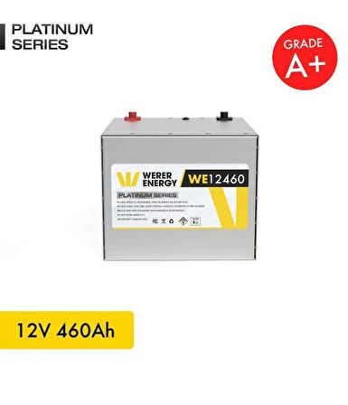 12V 460Ah LiFePO4 Platinum Series Bluetooth'lu Lityum Demir Fosfat Akü 