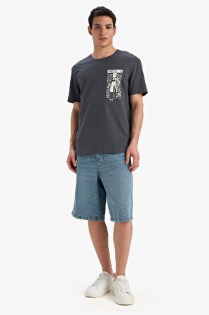 Rick and Morty Regular Fit Bisiklet Yaka Kısa Kollu Tişört