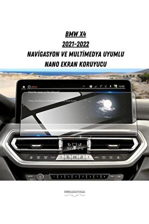 BMW X4 2021 2022 Navigasyon ve Multimedya Uyumlu Nano Ekran Koruyucu