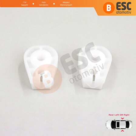 Renault Megane 2 Cabriolet İçin 2 Adet Arka Kapılar Cam Klipsi