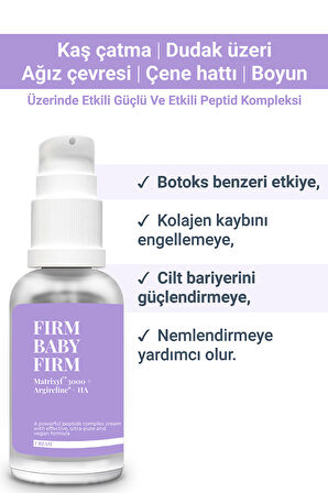 FIRM BABY FIRM - Yaşlanma ve Kırışıklık Karşıtı Onarıcı Bakım Kremi | Peptit Kompleksi 30ml