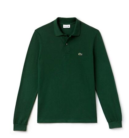 Lacoste L.12.12 Erkek Classic Fit Uzun Kollu Koyu Yeşil Polo