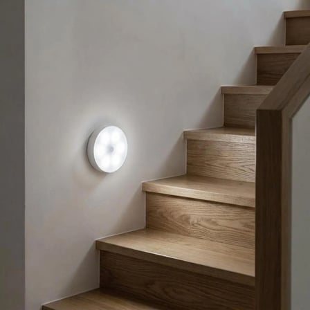 3 Adet Şarjlı Spot LED Lamba Seti - Beyaz Işık Taşınabilir Merdiven Altı, Dolap İçi Gece Lambası Seti