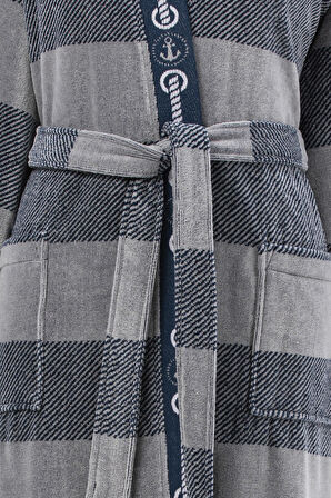 Özdilek Summer Heat Sailor Kadife Kimono Bornoz L Beden