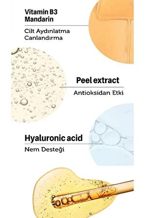Jadell Vitamin C Hyaluronic Acid Canlandırıcı Ton Eşitleyici Cilt, Yüz ve Vücut Vegan Serum 30 ml