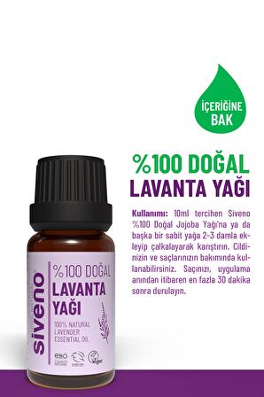 Siveno %100 Doğal Lavanta Uçucu Yağı 10 ml