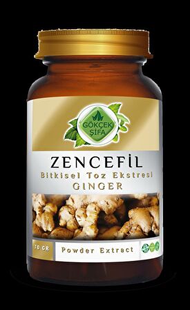 Zencefil Toz Ekstresi 70 Gr Cam Kavanoz