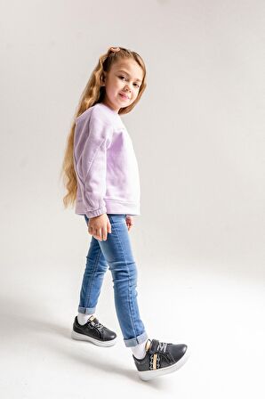 mnpc Kız Çocuk Siyah Hakiki Deri Anatomik Günlük Ayakkabı