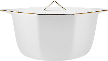 Karaca Fine Pearl Extra Eight Corner 62 Parça 12 Kişilik Yemek Takımı Gold