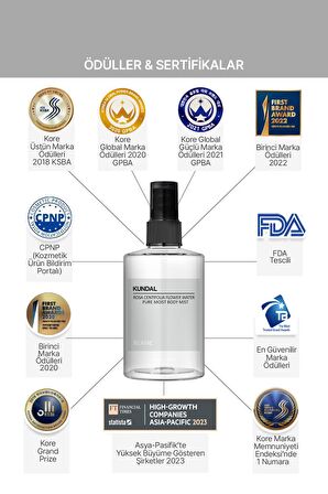 Nemlendirici Vücut Misti KUNDAL Pure Moist Body Mist 128ml (Blanc)