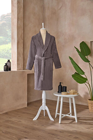 ÖZDİLEK COLOURIST ŞALYAKA BORNOZ ANTRASIT XL BEDEN