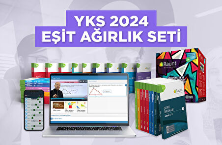 YKS 2025 Eşit Ağırlık (42 Kitap, Dijital) Yapay Zekalı, Üniversiteye Hazırlık Seti