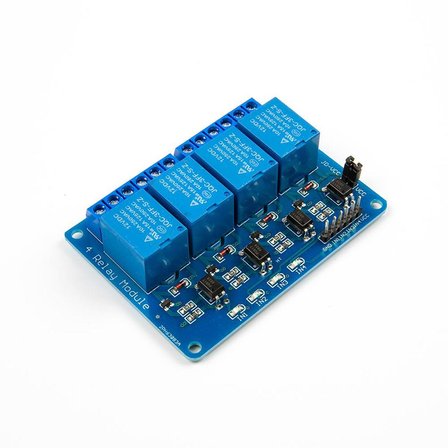 12V 4 Kanallı Kırmızı Işıklı Röle