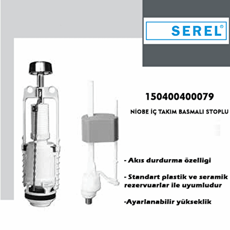 Serel Niobe  Start - Stoplu Alttan Doldurmalı Rezervuar İç Takım 150400400079