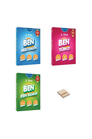 3. Sınıf Ben Serisi Etkinlikli Konu Özetli Matematik Türkçe ve Fen 3lü Set Soru Bankası