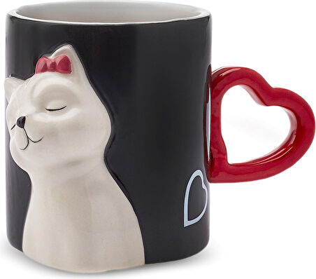 Karaca Love Cat 2'li Kupa 310 ml