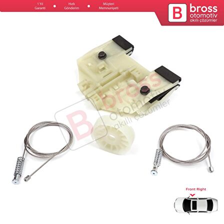 Mercedes Sprinter W906 2006-2018 VW Crafter 30-35 2E 2F 2006-2017 İçin Ön Sağ Cam Kriko Tamir Seti