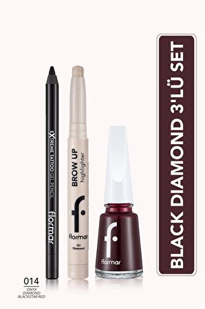 Flormar Black Diamond 3'lü Makyaj Seti