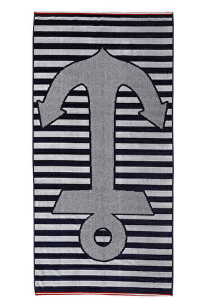 Özdilek Saint Tropez Giant Anchor Kadife Plaj Havlusu 101x188 cm