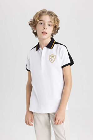 DeFacto Erkek Çocuk Pike Kısa Kollu Polo Tişört C1591A824SMWT36