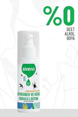 Siveno Sivrisinek ve Kene Kovucu Sprey Losyon Bitkisel Tüm Vücut İçin Aile Boy 100 ml