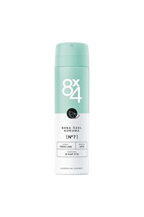 8x4 Bana Özel Koruma No:7 Fresh Lime Kadın Deodorant 150 Ml