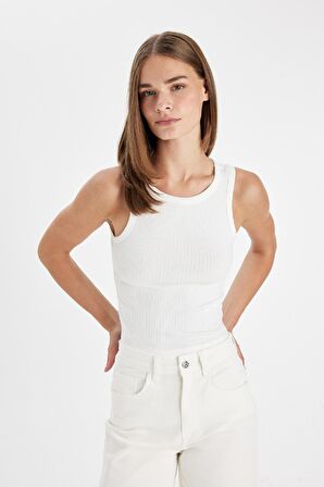 DeFacto Slim Fit Halter Yaka Fitilli Kaşkorse Atlet A8859AX24AUER105