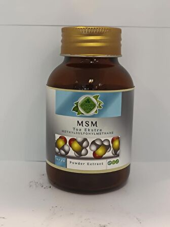 Msm Toz Ekstresi 100 Gr. Cam Kavanoz