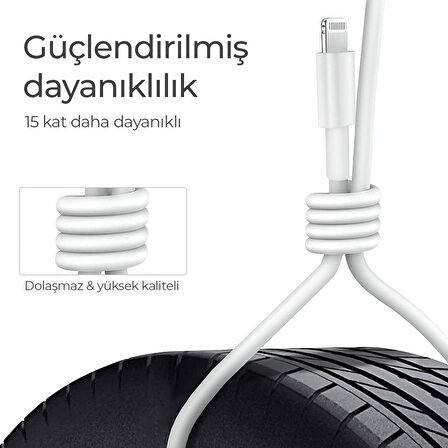 Deji Xiaomi Micro USB Şarj ve Data Kablosu Beyaz