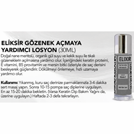 Gözenek Açıcı Keratin İksir (30ML)