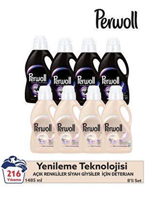Perwoll Yenileme Siyahlar 4x 1.485 ml 27 Yıkama Beyazlar 4x 1.485 ml 27 Yıkama (216 Yıkama )
