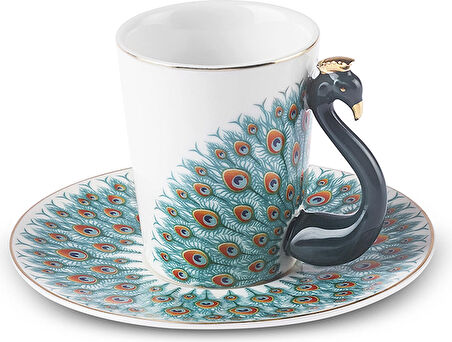 Karaca Peacock 2 Kişilik Kahve Fincanı 90 ml