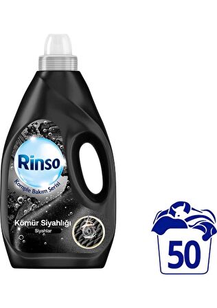 Rinso Kömür Siyahlığı Siyahlar için Sıvı Deterjan 50 Yıkama 3 lt