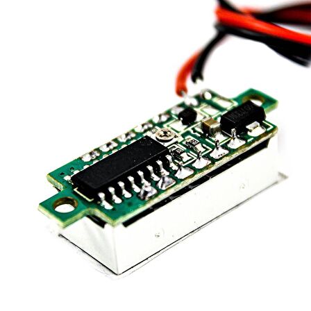 0.28 inç 3.5-30V İki Kablolu DC Mavi Voltmetre